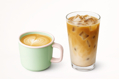 카페 라떼(핫과 아이스)